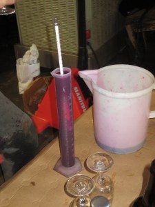 The Mourvedre being checked for density